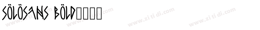 SoloSans Bold字体转换